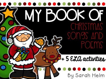 Preview of My Book of Christmas Songs and Poems + 5 ELA Activity Pages