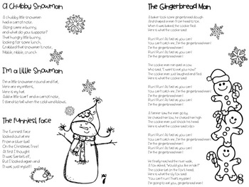 My Book of Christmas Songs and Poems + 5 ELA Activity Pages by Sarah Helm
