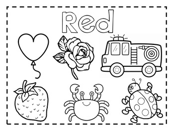 My Book of Colors - Kindergarten coloring FREEBIE - Summer work | TpT