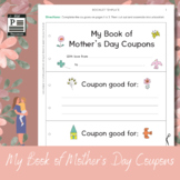 My Book of Mother's Day Coupons® Mother's Day Worksheet Fo