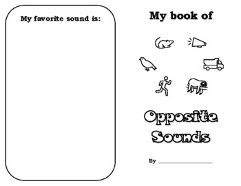 Preview of My Book of Opposite Sounds (printing version)