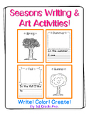 Seasons Writing Activities & Art Activities - Seesaw Activ