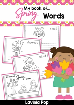 Preview of My Book of Spring Words Writing Activity