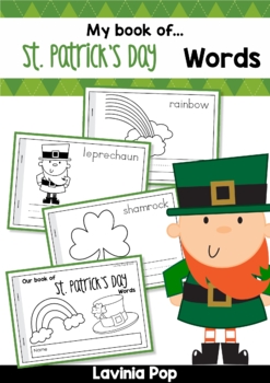Preview of My Book of St. Patrick's Day Words Writing Activity