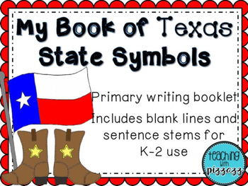 Preview of My Book of Texas State Symbols