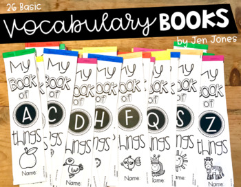 Preview of My Book of Things: 26 Vocabulary Books for Emerging Readers