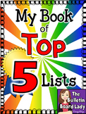 My Book of Top 5 Lists
