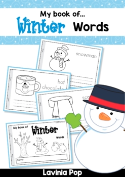 Preview of My Book of Winter Words Writing Activity