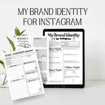Preview of My Brand Identity for Instagram Planner / Editable Canva Template