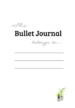 Preview of My Bullet Diary