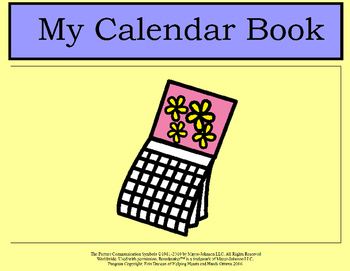 Preview of My Calendar - Activity Book