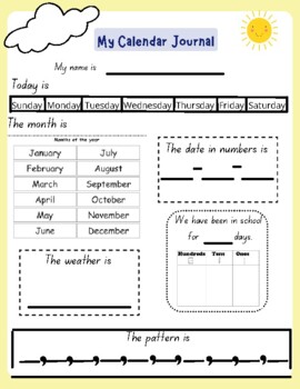 My Calendar Journal by Jacob Welch | TPT