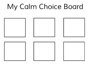 Calm Down Choice Chart in Illustrator, Portable Documents - Download