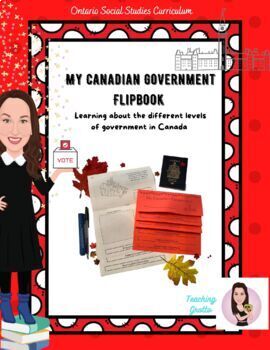 Preview of My Canadian Government. Levels of Government Flip Book. Social Studies.