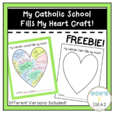 My Catholic School Fills My Heart Craft | My Catholic Fait