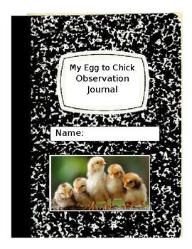 Preview of My Egg to Chick Journal-Editable