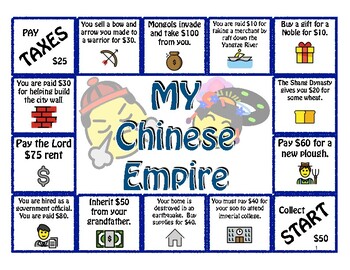 Preview of My Chinese Empire: Board Game & Info Pack - Social Studies, Early Societies Gr 4
