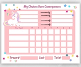 My Choices have Consequences and Rewards - Pink Unicorn Theme
