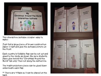 My Christmas Around the World Interactive Suitcase! | TpT