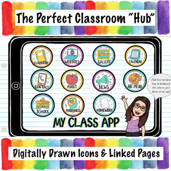 Preview of My Class App Template | Google Apps Virtual Learning (83 Pages)!
