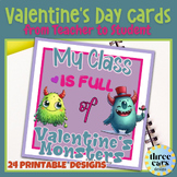 My Class is Full of Valentine's Monsters Cards from Teache