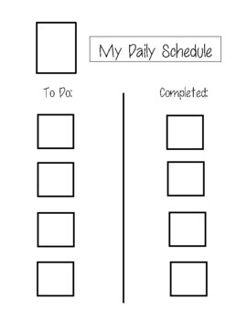 My Client Daily Schedule by Erica Younger | Teachers Pay Teachers