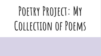 My Collection of Poems: Poetry Project by Miss O's Outstanding Literacy