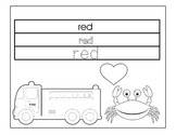 My Color Book: Students Trace, Color and Write Primary Col