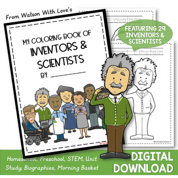 Preview of My Coloring Book of Inventors & Scientists