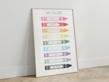 Preview of My Colors - Crayons Poster