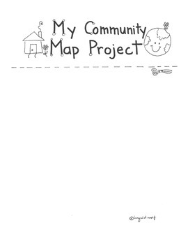 Preview of My Community Map Project for Social Studies