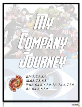 Preview of My Company Journey: Informative Persuasive Writing and Project Comic Book Theme