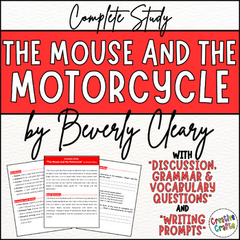 Preview of My Complete Novel Study any Book: "The Mouse & the Motorcycle" by Beverly Cleary