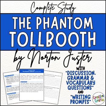 Preview of My Complete Novel Study any Book: "The Phantom Tollbooth" by Norton Juster