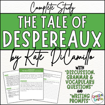 Preview of My Complete Novel Study any Book: "The Tale of Despereaux" by Kate DiCamillo