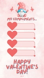 My Compliments - Valentine - Printable, Last Minute Gift