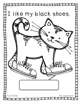 My Cool Shoes: Read and Label {An Emergent Reader} by Trudy Barker