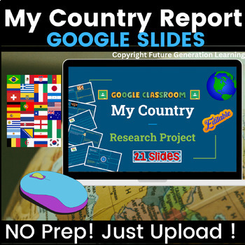 Preview of My Country Report/ Research on Google Slides