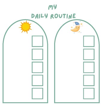 Preview of My Daily Routine Chart - Blank