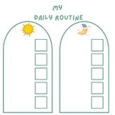 My Daily Routine Chart - Blank