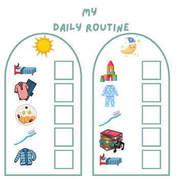 Preview of My Daily Routine Chart - With Pictures