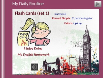 Preview of My Daily Routines (Flash cards: set 1)