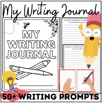 My Daily Writing Journal | 50+ Writing Prompts | Creative Sentence Practice