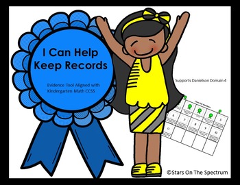Preview of Data Notebook * Kindergarten Math Common Core * Record Keeping