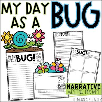 Preview of My Day as a Bug Spring Writing Prompt and April Bugs Life Bulletin Board