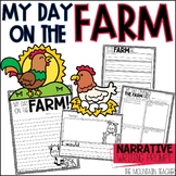 My Day on the Farm Writing Prompt and Farm Animal Craft fo