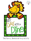 My Day with a Dino{Take-home shared writing activity}