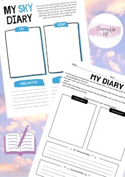 Preview of My Diary/ My Sky Diary FREE SEL JOURNAL WORKSHEET