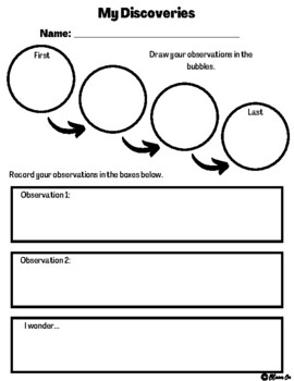 My Discoveries Think Sheet Freebie by Bloom On | TPT