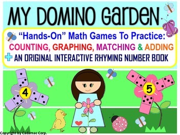 Preview of Kindergarten and Grade One: Garden Themed Math Games Are Hands-On Fun!